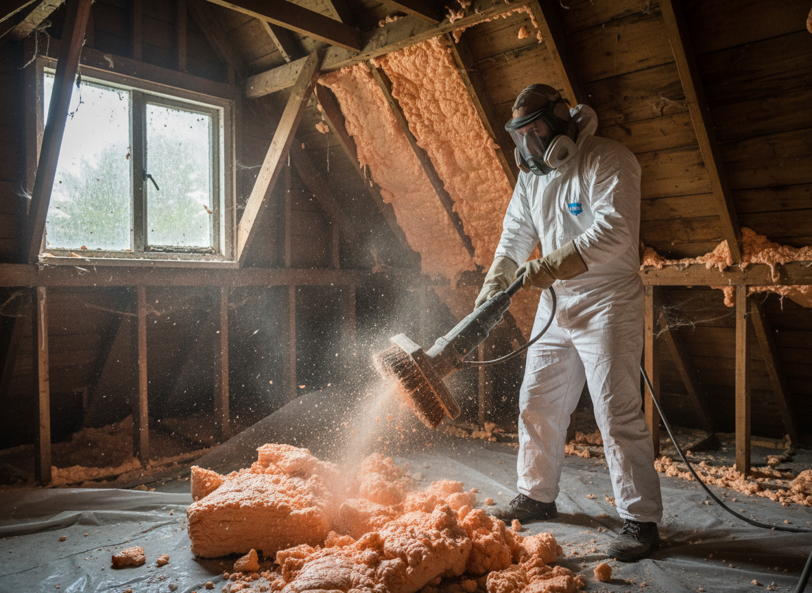 Thermal Spray Foam Removal in Cheltenham, Gloucestershire